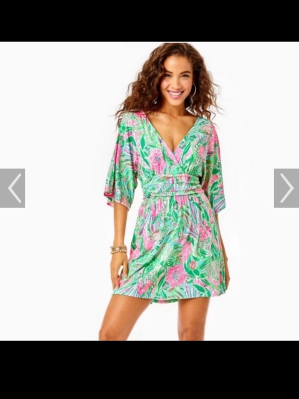 Lilly Pulitzer Green and Pink Floral Parigi Skort Romper